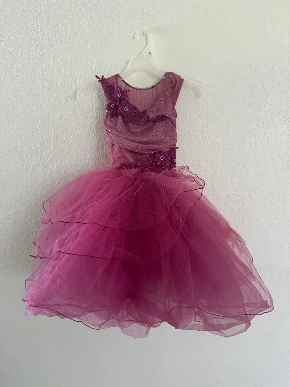 Weissman Girls Burgundy Dance Costume Children’s Medium